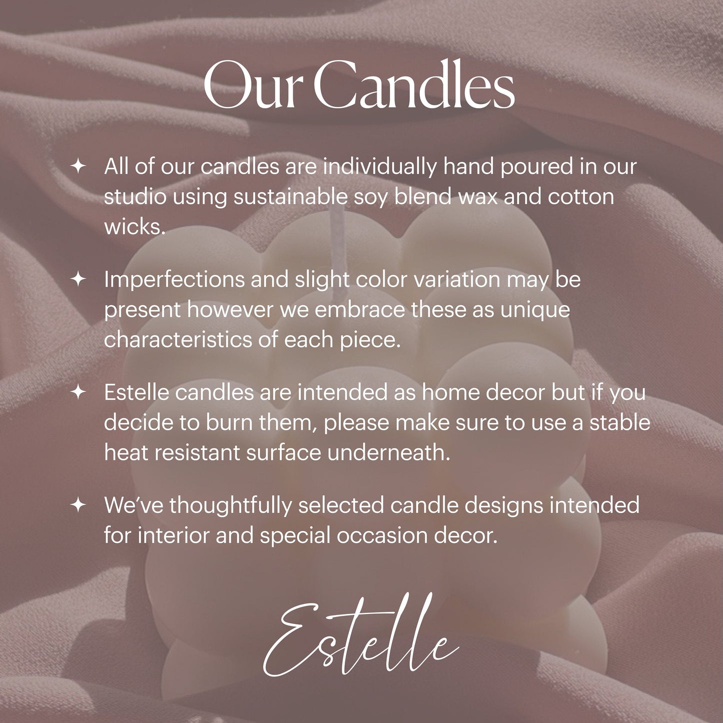 Handmade Ribbed Soy Candle | Wave Column, Decor