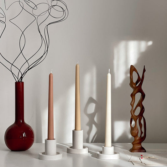 Soy Wax Taper Candle: Bulk Unscented Classic Candles, Event Decor